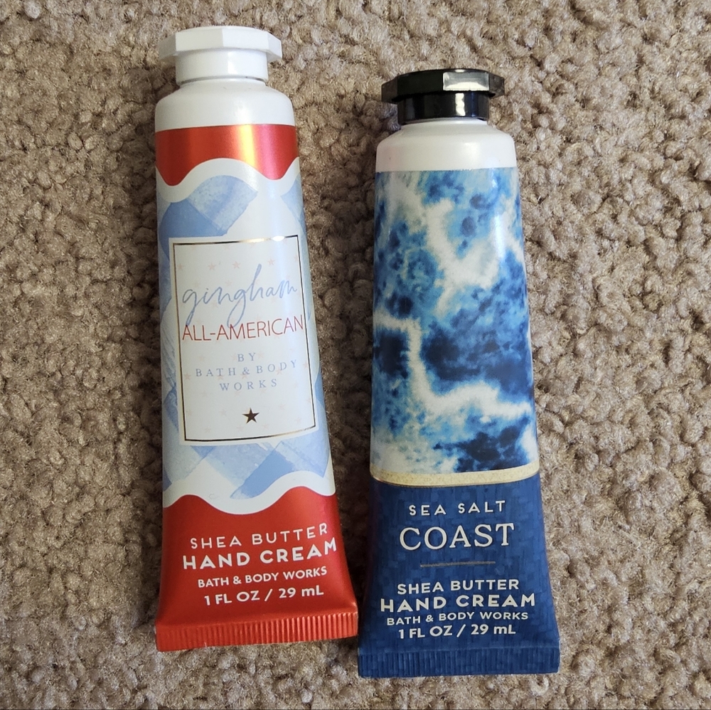 Bath & Body Works Red and Blue Hand Cream Set
